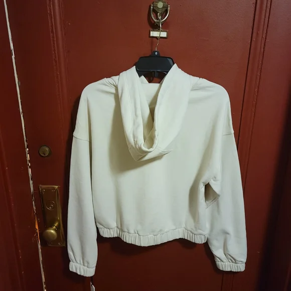 Calvin Klien Performance Off-White Hoodie Top Size Small - Picture 2 of 14
